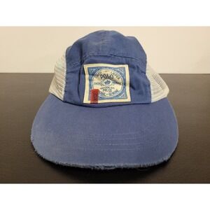 Polo Ralph Lauren Hat Cap Mens L/XL Fitted Blue Choice Brand 5 Panel Long Bill